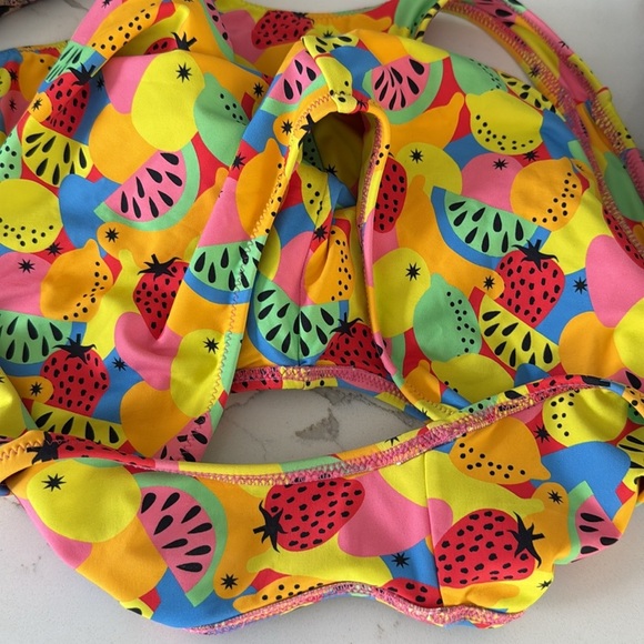 Free People It's Now Cool Swimsuit Fruit Print TUTTI FRUTTI One-Piece Small - Picture 11 of 11